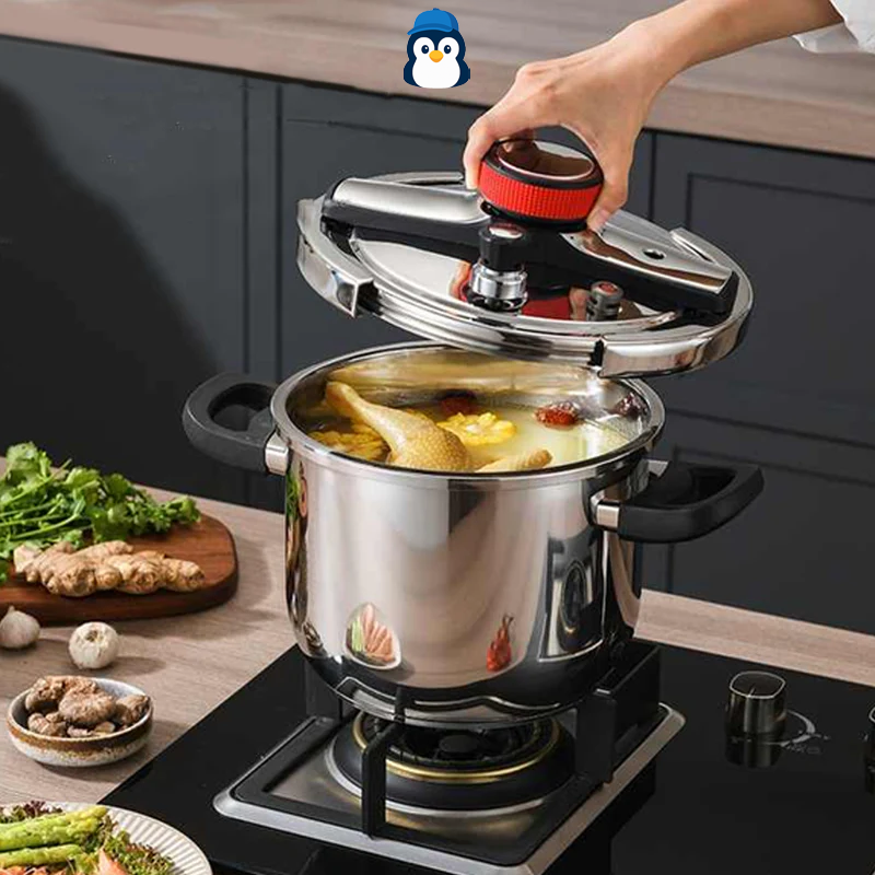 {LEVE 2 PAGUE 1} Panelas de Pressão TurboChef Aço Inoxidável - Á Prova de Explosões + {Brinde} Kit Utensílios