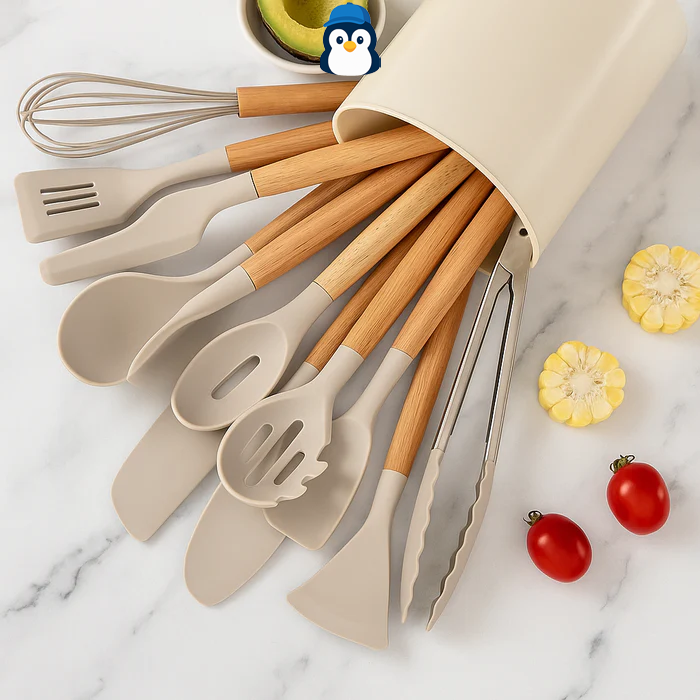 {Kit Cozinha dos Sonhos} 9 Panelas Ceramica + 13 Utensílios de Brinde